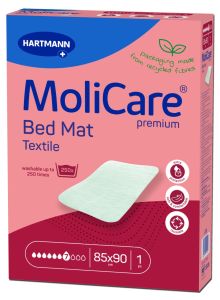 MoliCare® Premium Bed Mat Τextile Υποσέντονο πλενόμενο  πολλαπλών χρήσεων 7 σταγόνων (85x90cm) συσκευασία 1 τεμαχίου