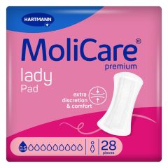 MoliCare Premium lady pad Γυναικείες σερβιέτες ελαφράς ακράτειας, 0,5 σταγόνες συσκευασία 28 τεμαχίων